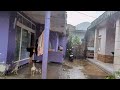 Super Heavy Rain And Strong Winds In My Village | Sleep Instantly With The Sound Of Heavy Rain
