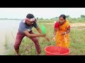 Fishing Video 🐠🐬|| Village boy and girl is  fishing in the river using bottles || Hook fishing
