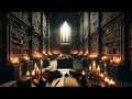 Medieval Library Ambience | Dark Academia Ambience for Study, Sleep, and Relaxation