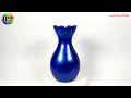 vas bunga dari botol aqua // flower vase from used bottles