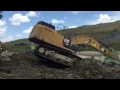 How to recover a stuck 349 excavator