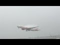 Air India(Mahatma Gandhi) 777-200(LR) departing SFO in the brutal foggy day