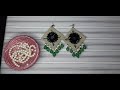 handmade earring at home.create with sonia.