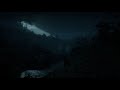 RDR2 Rain & Thunderstorm Ambience - Relaxing Night Walk in Grizzliest East & Roanokee