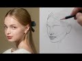 Unlock Your Portrait Drawing Skills: Loomis Method Tutorial Drawing girl