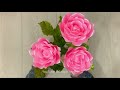 DIY Satin Ribbon Roses | How To Make Rose Flower From Satin Ribbon Easy |