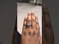Blue Moissanite ring Victory 💍