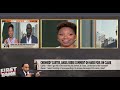 FIRST TAKE | Stephen A. & Angel Reese reacts to Caitlin Clark drama after Chennedy Carter foul
