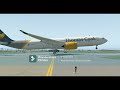 A330 -50fpm Butter Landing! Rate in Comments! #swiss001landing