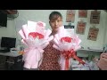 Cách bó hoa 5 bông  đơn giản / Flower bouquet/ Chuỗi video cho  người mới