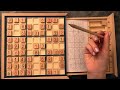 😴 ASMR - Wooden Blocks Sudoku (3)- Clicky Whispering