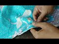 How to shrink clothes with neat and strong hand sewing