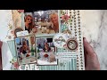 Background Stamping on A Scrapbook Layout