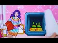 Paper Dolls Dress Up - Malignant Family vs Poor Rapunzel Dress - Barbie Story & Crafts