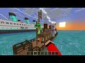 NOOB Vs PRO: SINKNG TITANIC HOUSE Build Challenge In Minecraft
