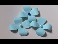 Diy  - Idei drăguțe de decoratiuni din flori albastre  de hartie  colorata Origami