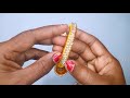 How to Make Designer Silk Thread Bangles With Jhumka Hanging || Silk Thread Jhumka Bangles Tutorial