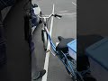 Testing the blue electric bike that I set up for my on 04/15/2019