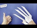 How to make Paper Claws | How to make claws like Wolverine from X-Men