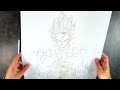 How to Draw GOGETA, but fused with Vegeta Ultra Ego & Goku MUI | Commission #142