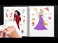 RAPUNZEL STICKER BOOK MAKEOVER | FLYNN RIDER, PASCAL, MAXIMUS FUNNY STICKERS ACTIVITY