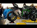 Kawasaki Ninja H2 No Dianamômetro Soltando Fogo Pelo Escapamento #topspeed 375