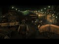 Rain walk at night in Saint Denis | Red Dead Redemption 2 | Third Person View | 4K 60 FPS