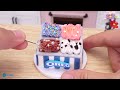 Coolest Miniature Oreo Ice Cream Freezer Cake Decorating 🍨 Perfect Oreo Cake Recipe | Mini Bakery