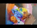 Lord Ganesha Abstract Painting | Ganesha Painting on Canvas | Ganesha Festival Drawing