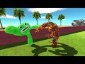 Orange Monster War - Team Orange Godzilla VS Team Green Biollante - Animal Revolt Battle Simulator