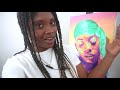 Finishing my First Painting of the Year | VLOG