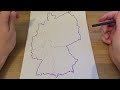 ASMR - Drawing a Map of Germany!! | Detailed History