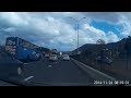 Driving in Mauritius: 1. Moron crossing the motorway at Pailles