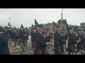 Queen's Own Highlanders Memorial Statue unveiling ceremony (Inverness)  - Pipes and Drums. CFGB