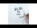 Artist Draws With One Line