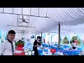 Quá trình hoàn thiện 1 chiếc backdrop tông màu xanh trắng