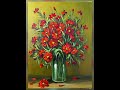 Easy Flower Painting / Acrylic Painting Technique for Beginners