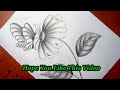 How to draw flowers easy step by step with pencil || Flower drawing tutorial || Easy pencil drawing