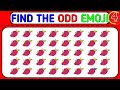 FIND THE ODD EMOJI OUT by Spotting The Difference! 91 #emoji #puzzle #emojichallenge#oddoneemojiout