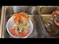 How to Clean Dungeness Crab at home (Costco) Crab 🦀🧼 🧽 my way