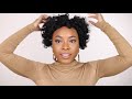 HOW TO | Perm Rod Set on Short Natural Hair Tutorial & Night Time Hair Routine!!