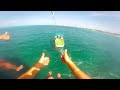 Parasailing in Cancun Mexico 2014