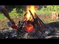 Cool way to remove a stump from the inside out. Stump burning. How long does it take?