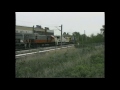 New CSX GE locomotives at Erie, PA. March through August 1996.