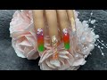 Fruit pastel ice lolly acrylic nails