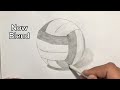 How to Draw volleyball with pencil  || easy Drawing || painting || shading ||blending
