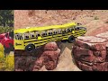 Cars VS Hill's Big Stones ― BeamNG.drive Crashes