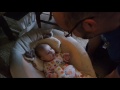 Daddy singing to baby