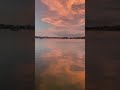 Stunning vibrant sunset at Belleair Causeway Fishing Pier, Florida