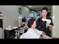 Hair Salon ASMR #Bright dark brown, clear and clean~Hair salon